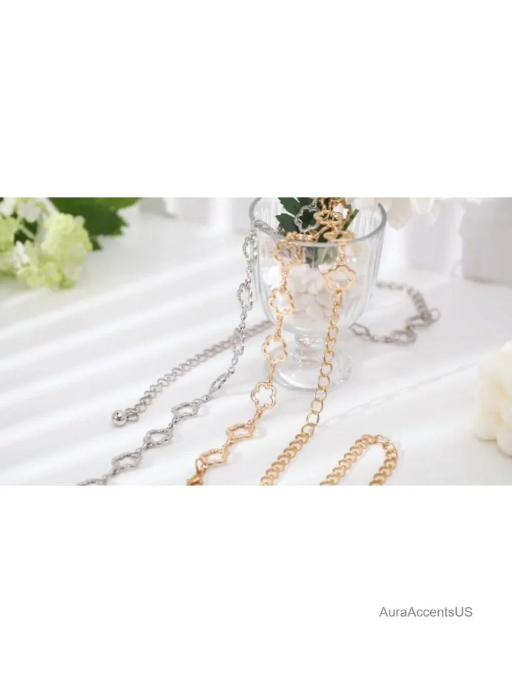 Metal Waist Chain Fashion Multilayer Chain Belt Adjustable for Dress
